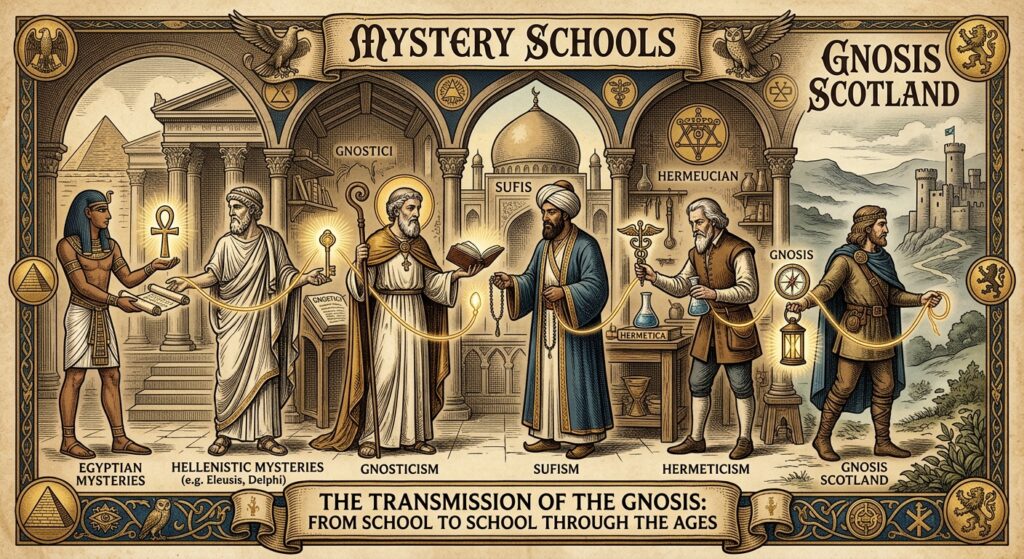 Mystery schools and the historical transmission of Gnosis